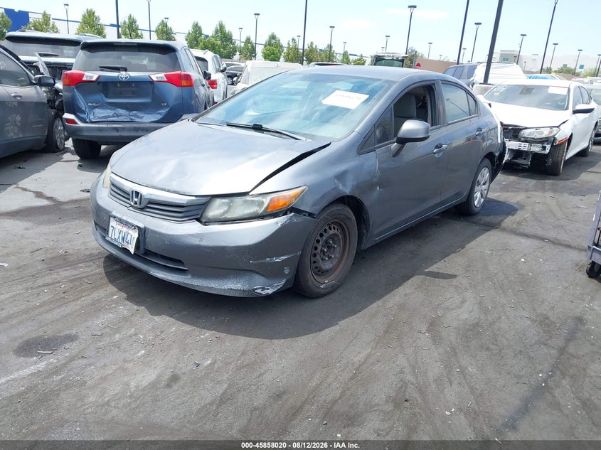2012 HONDA CIVIC SEDAN 1.8L I-4 VVT, 140HP