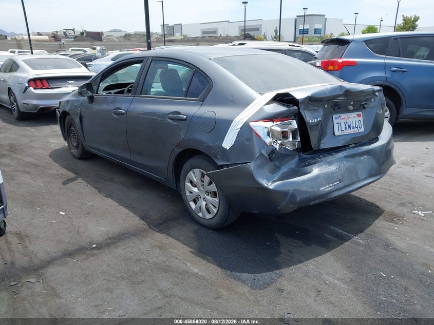 2012 HONDA CIVIC SEDAN 1.8L I-4 VVT, 140HP