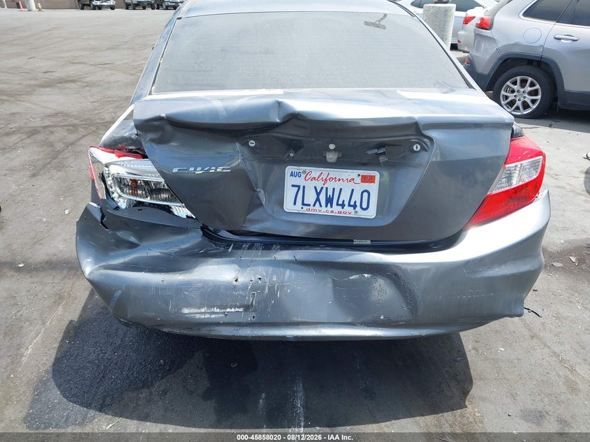 2012 HONDA CIVIC SEDAN 1.8L I-4 VVT, 140HP