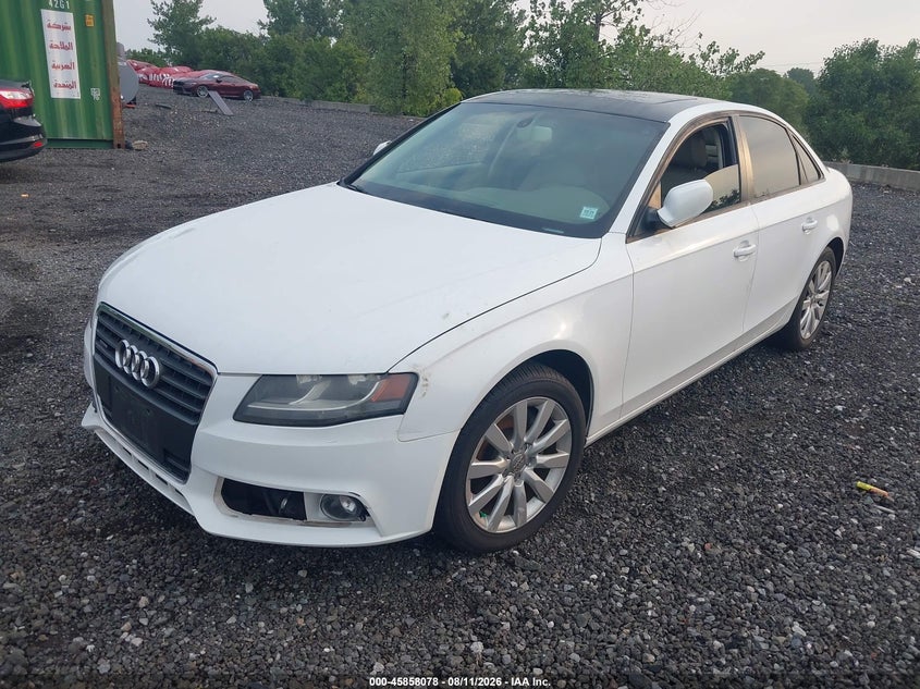 AUDI A4 2012 VIN WAUBFAFL6CN011443