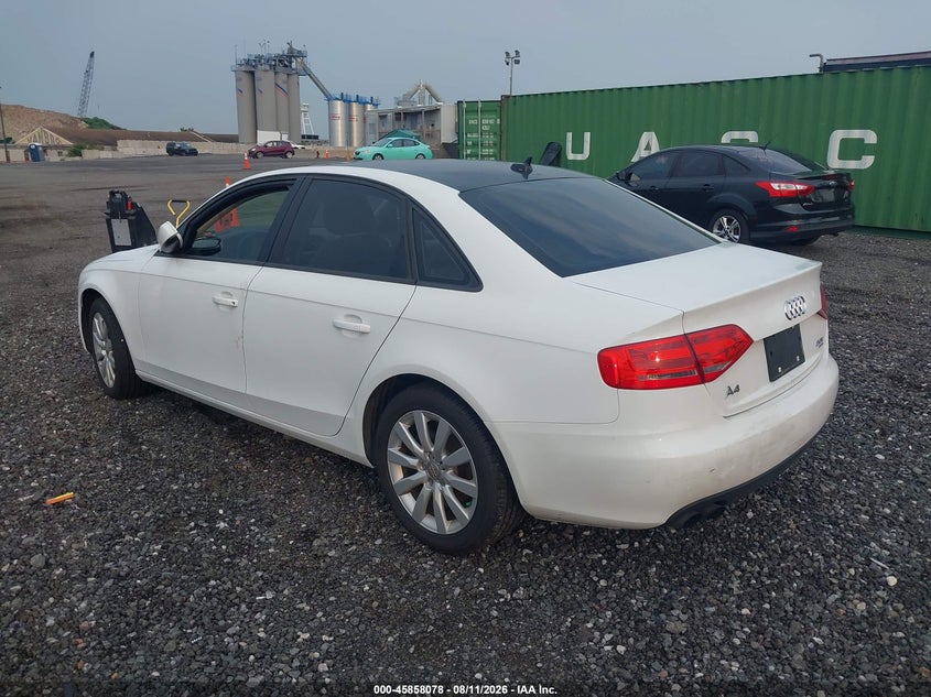 AUDI A4 2012 VIN WAUBFAFL6CN011443