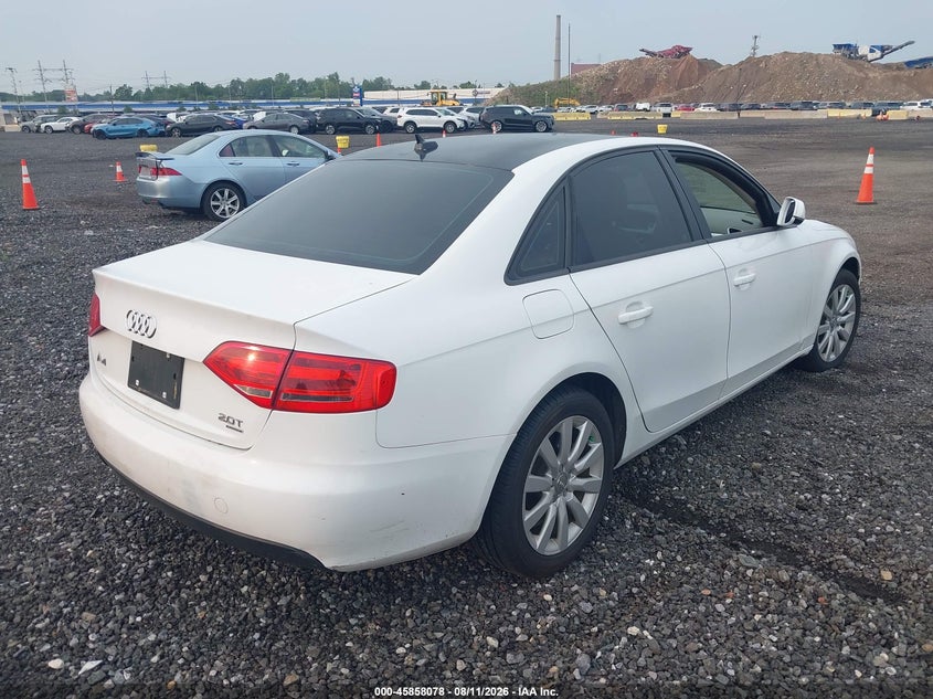 AUDI A4 2012 VIN WAUBFAFL6CN011443