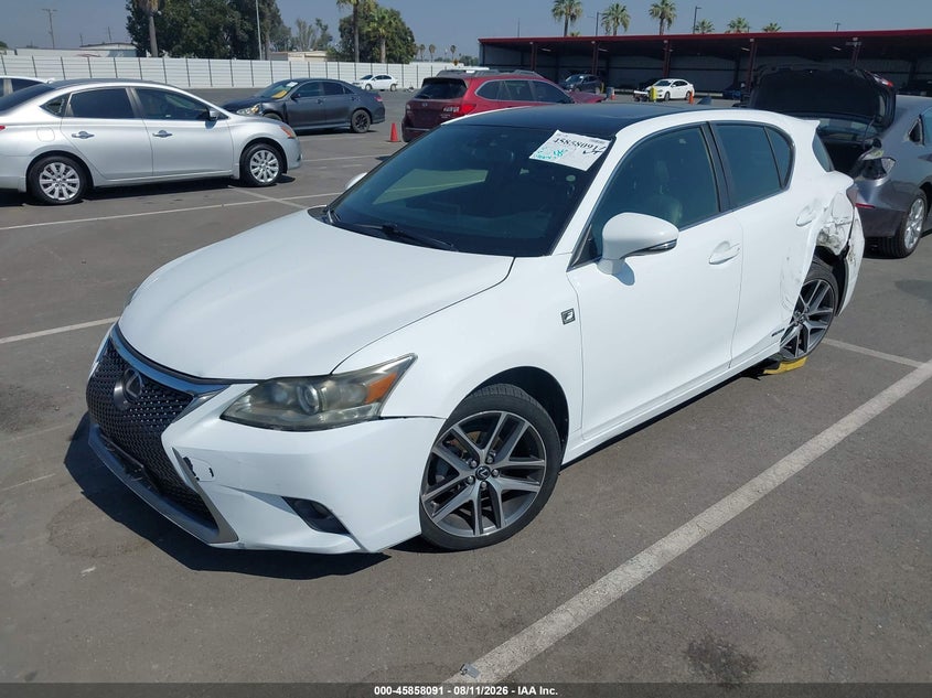 Vin: jthkd5bh9g2262299, lot: 46357024, lexus ct 200h 20162