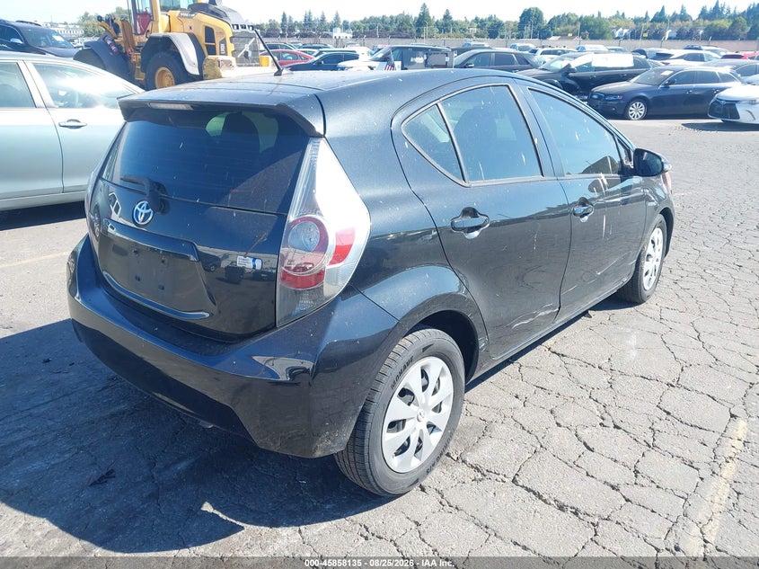 Vin: jtdkdtb39e1563569, lot: 46357068, toyota prius c two 20144