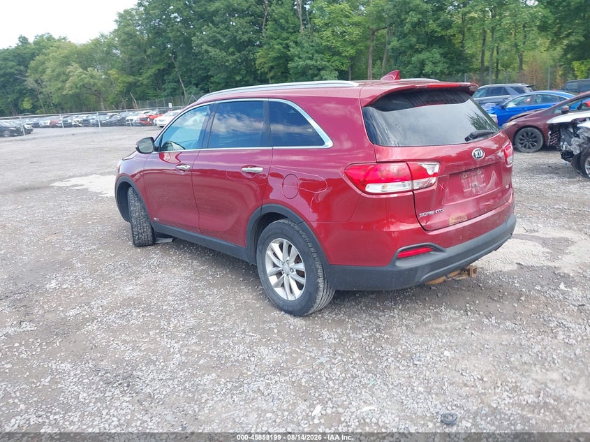 Vin: 5xypgda37gg099673, lot: 46357132, kia sorento 2.4l lx 20163