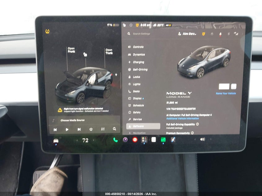 2025 TESLA MODEL Y auction photo 7