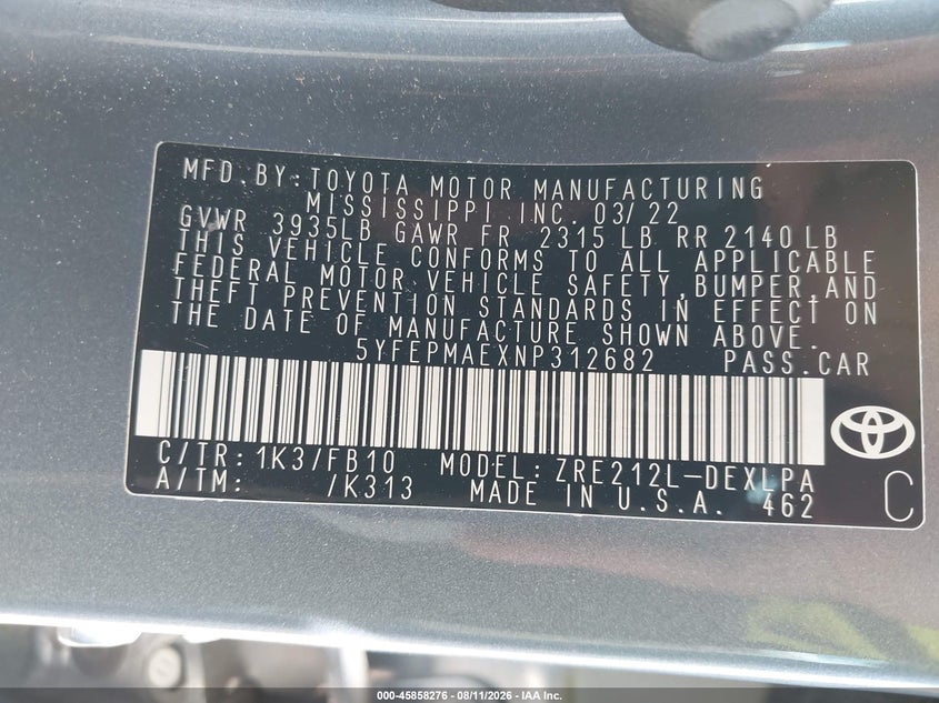 TOYOTA COROLLA - zdjęcie 9