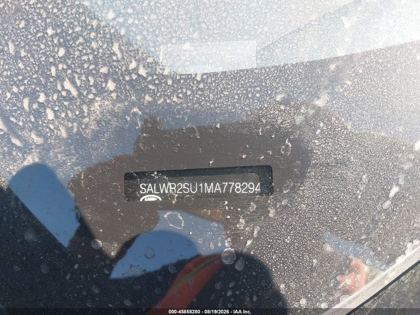 LAND-ROVER RANGE ROVER SPORT 2021 VIN SALWR2SU1MA778294