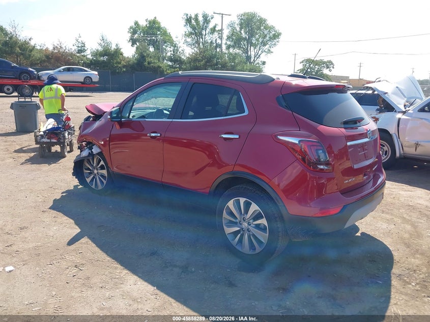Vin: kl4cjasb9jb624250, lot: 46357222, buick encore preferred 20183