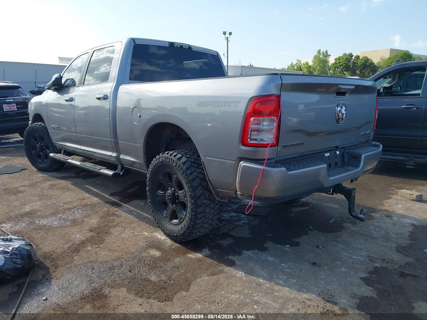 Vin: 3c6ur5djxkg698842, lot: 46357232, ram 2500 big horn  4x4 6'4 box 20193