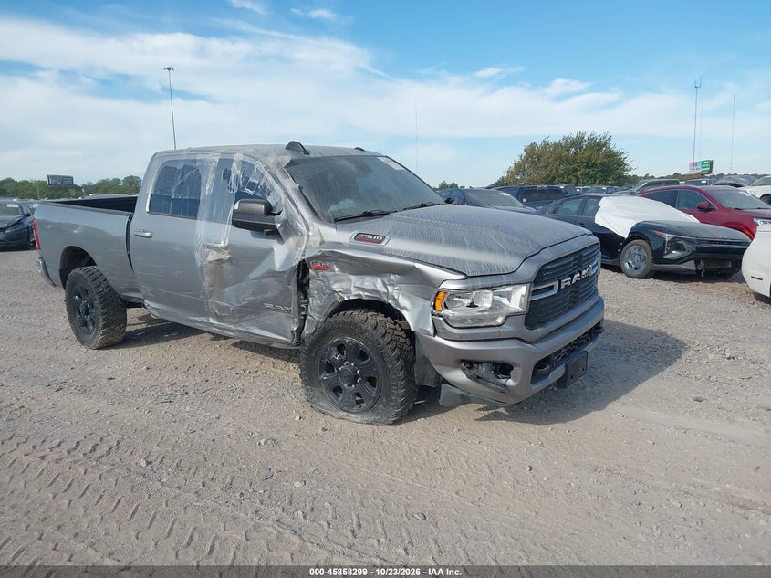 Vin: 3c6ur5djxkg698842, lot: 46357232, ram 2500 big horn  4x4 6'4 box 20191