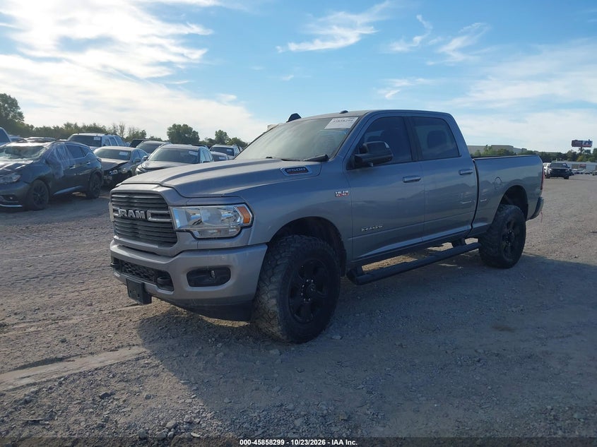 Vin: 3c6ur5djxkg698842, lot: 46357232, ram 2500 big horn  4x4 6'4 box 20192