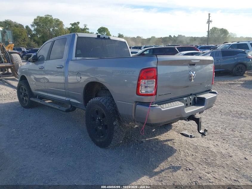 Vin: 3c6ur5djxkg698842, lot: 46357232, ram 2500 big horn  4x4 6'4 box 20193