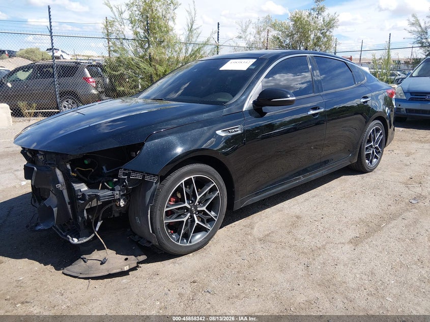 2019 Kia Optima Sx Turbo, Удар спереди, IAAI, VIN 5XXGW4L20KG300592 — фото 2