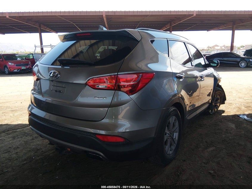 Vin: 5xyzu3lb8fg287374, lot: 46357403, hyundai santa fe sport 2.4l 20154