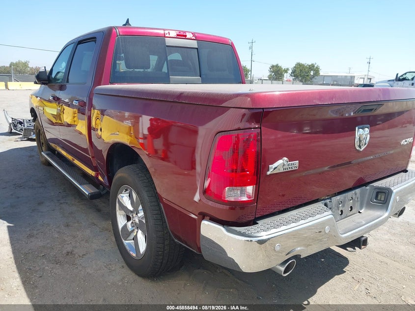 Vin: 1c6rr7lm5hs878826, lot: 46357427, ram 1500 big horn  4x4 5'7 box 20173