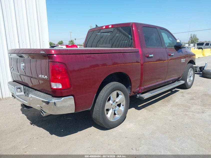 Vin: 1c6rr7lm5hs878826, lot: 46357427, ram 1500 big horn  4x4 5'7 box 20174