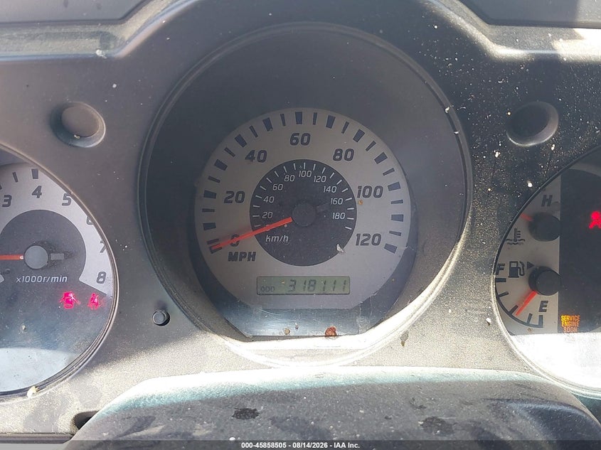 2004 NISSAN NAVARA (FRONTIER) PICKUP 2.4L I-4 DOHC, 143HP