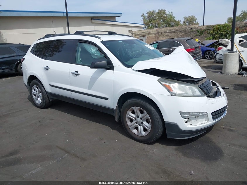 Vin: 1gnkrfkd3hj340466, lot: 46357498, chevrolet traverse ls 2017 img_1