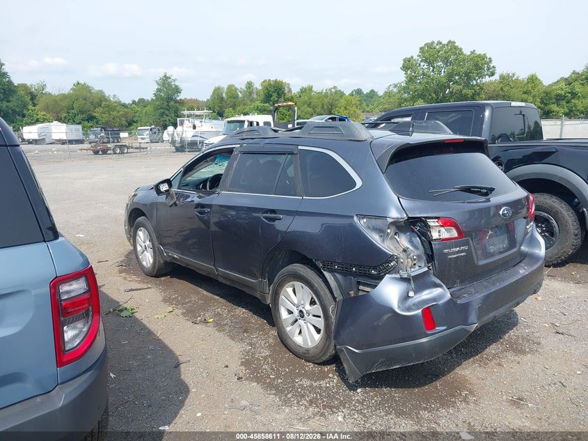 Vin: 4s4bsacc1h3338608, lot: 46357544, subaru outback 2.5i premium 20173