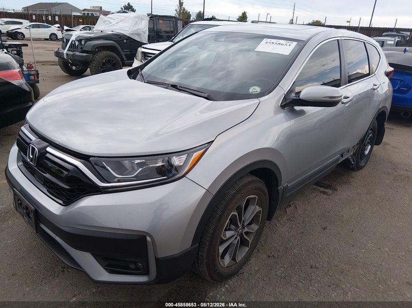 2020 Honda Cr-V Awd Ex-L, Left Rear, IAAI, VIN 5J6RW2H82LA009979 — photo 2