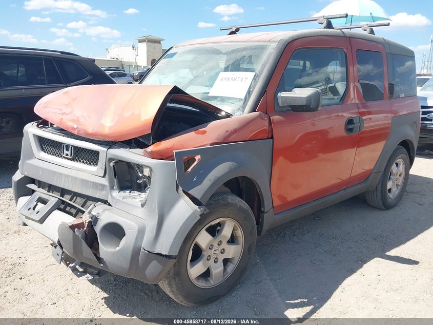 2004 Honda Element, Удар спереди, IAAI, VIN 5J6YH18534L015317 — фото 2