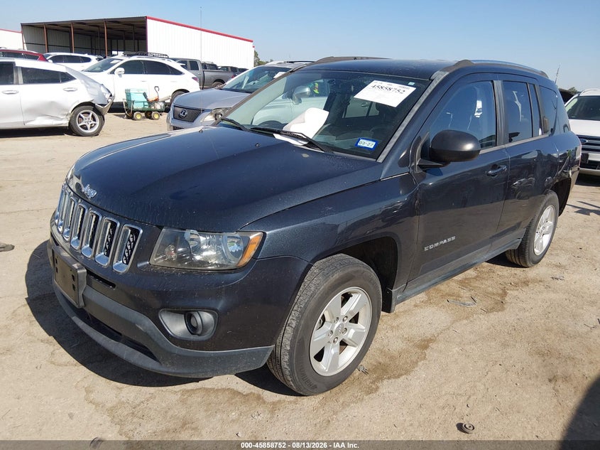 2014 Jeep Compass, Rear, IAAI, VIN 1C4NJCBA4ED594733 — photo 2