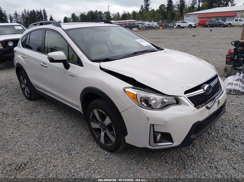 2016 Subaru Crosstrek Hybrid Touring, Перёд и зад, IAAI, VIN JF2GPBLC6GH259276