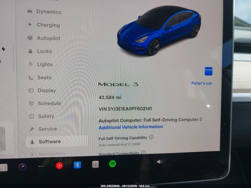 2023 TESLA MODEL 3 auction photo 7