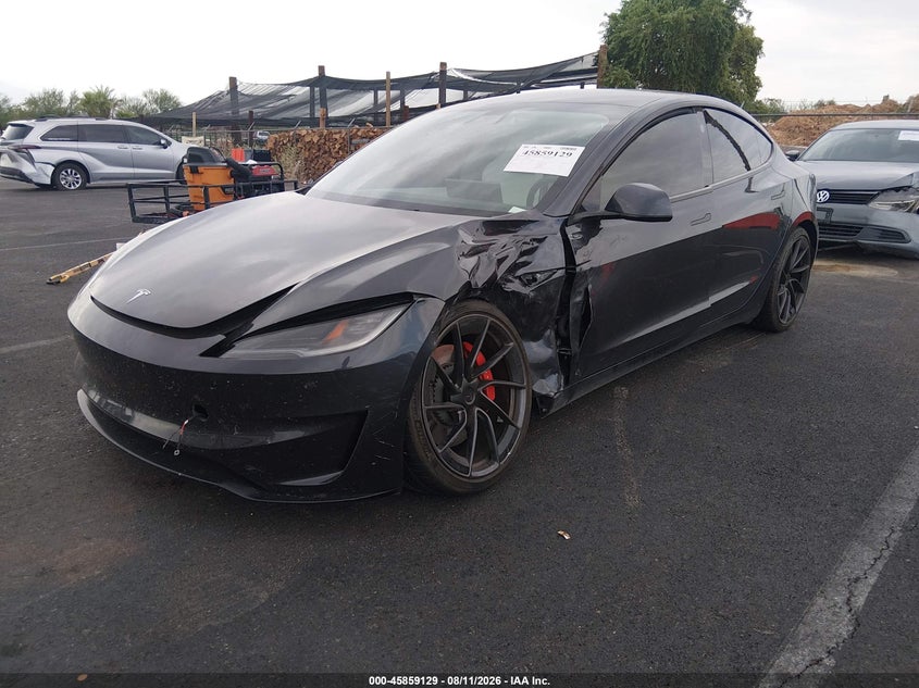 Vin: 5yj3e1et6sf007238, lot: 46358062, tesla model 3 performance all-wheel drive 20252