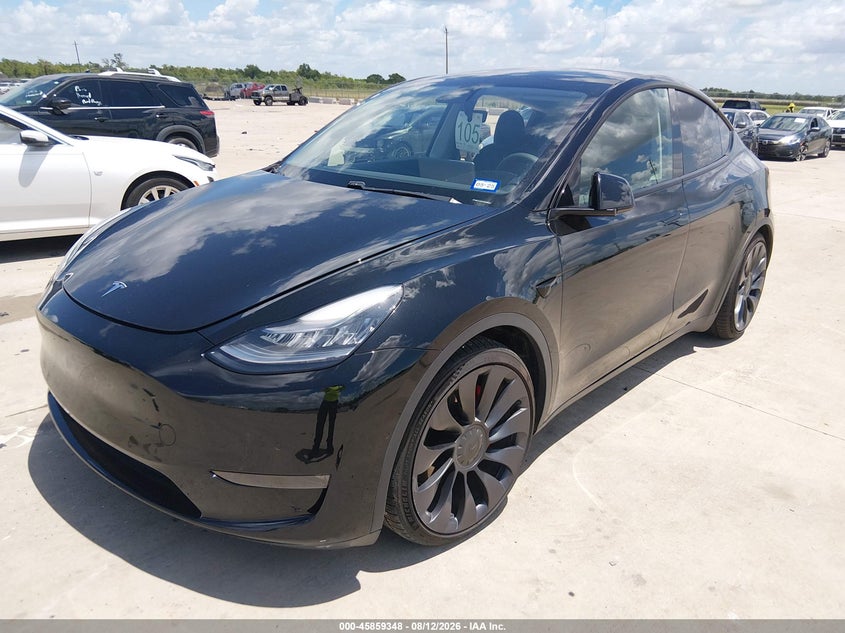 Vin: 5yjygdef3mf083983, lot: 46358281, tesla model y performance dual motor all-wheel drive 20212