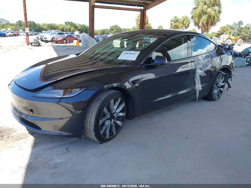 Vin: 5yj3e1eaxsf037857, lot: 46358582, tesla model 3 long range rear-wheel drive/standard rear-wheel drive 20252
