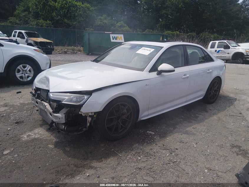 Vin: waudnaf43jn013751, lot: 46358606, audi a4 2.0t premium/2.0t tech premium 20182