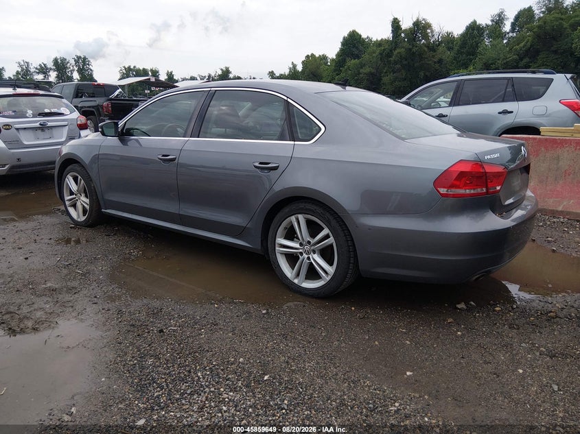 2014 VOLKSWAGEN PASSAT SEDAN 2.5L I-5 DOHC, VVT, 170HP