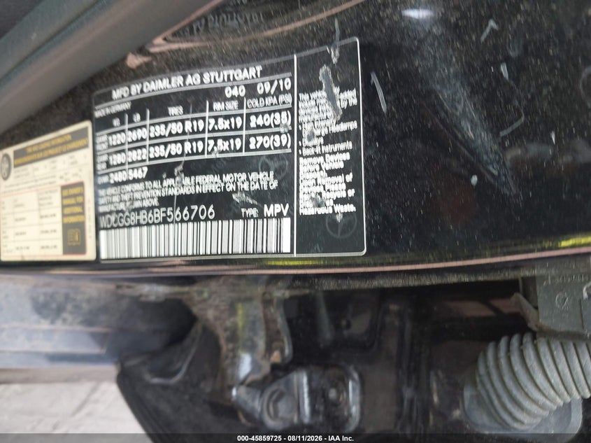 2011 MERCEDES-BENZ GLK 350 auction photo 6