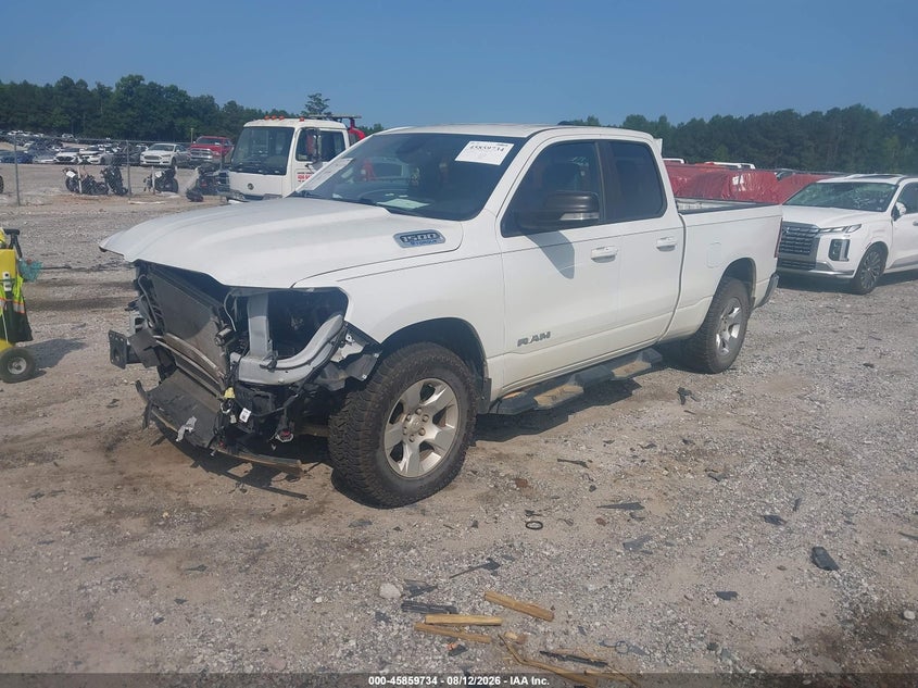 Vin: 1c6rrebg3nn398388, lot: 46358704, ram 1500 big horn  4x2 6'4 box 20222