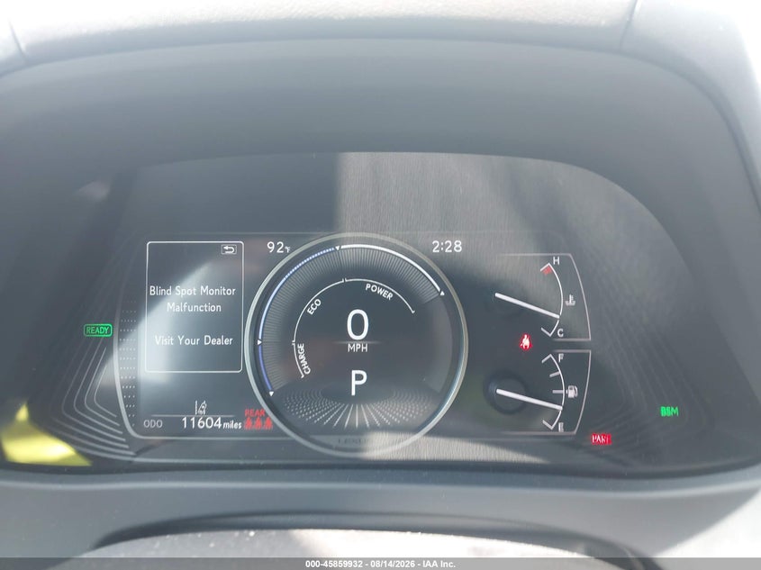 LEXUS UX 250H 2024 VIN JTHP9JBH2R2080074