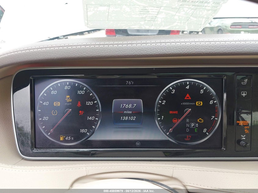 2015 MERCEDES-BENZ S 550 auction photo 7