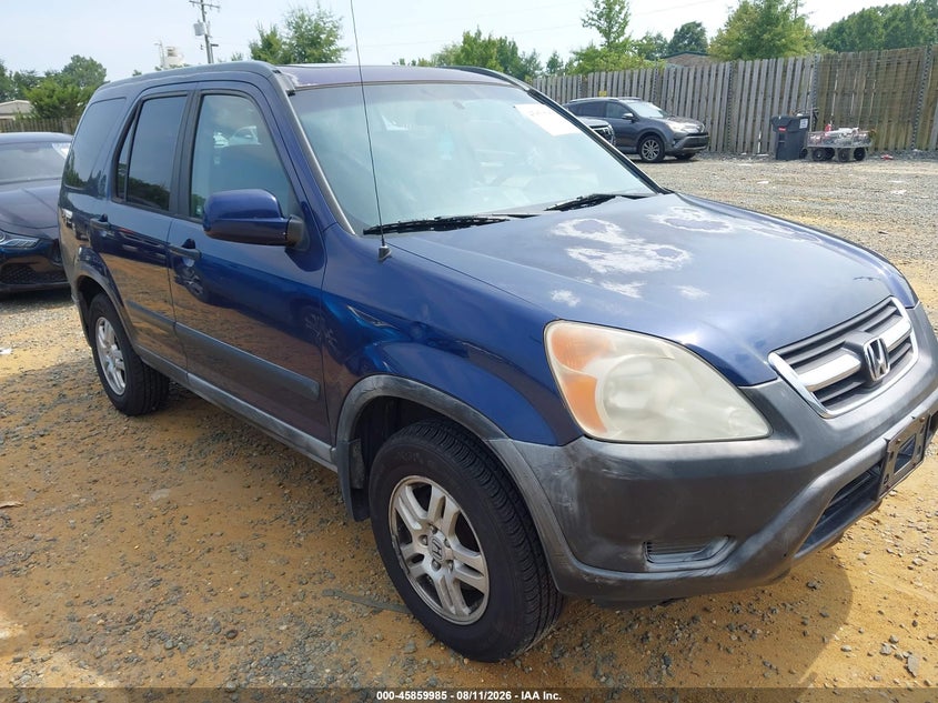 2002 HONDA CR-V SPORT UTILITY VEHICLE 2.4L I-4 DOHC, VVT, 160HP