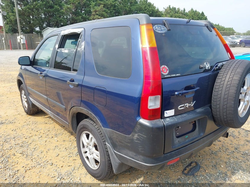 2002 HONDA CR-V SPORT UTILITY VEHICLE 2.4L I-4 DOHC, VVT, 160HP