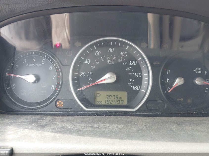 2007 HYUNDAI SONATA SEDAN 3.3L V-6 DOHC, VVT, 234HP