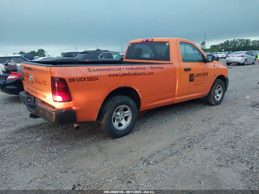 RAM 1500 2012 VIN 3C6JD6DT3CG136288