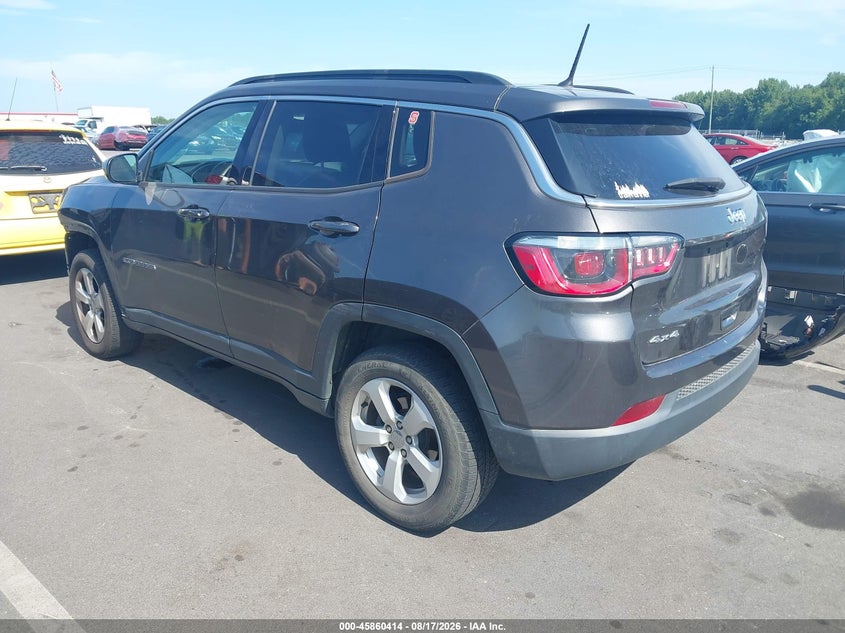 Vin: 3c4njdbb6jt467517, lot: 46359384, jeep compass latitude 4x4 20183
