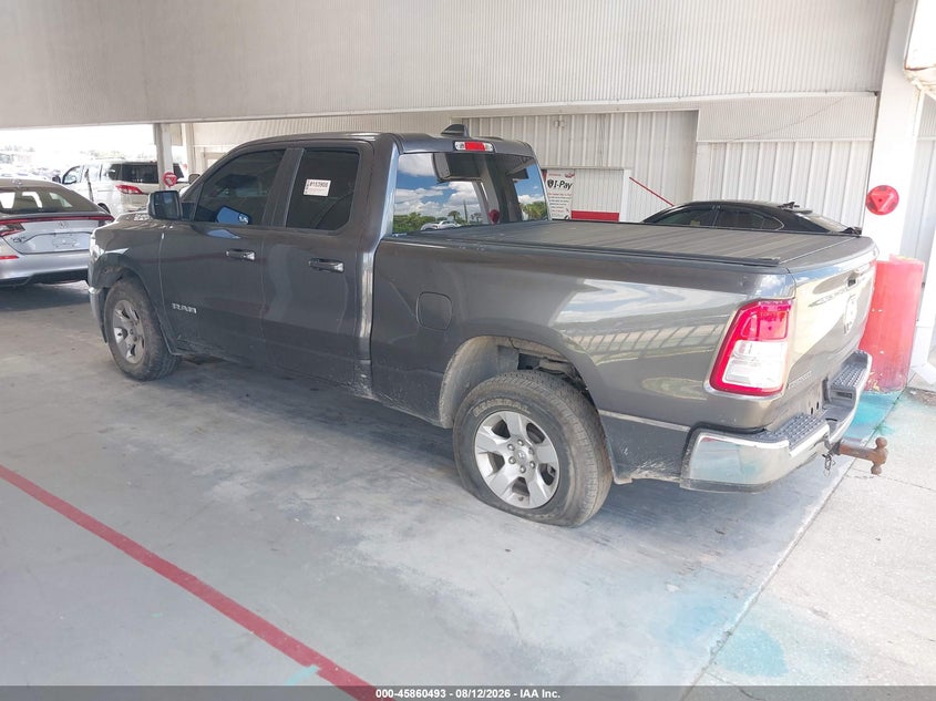 Vin: 1c6rrebg4mn575089, lot: 46359462, ram 1500 big horn  4x2 6'4 box 20213