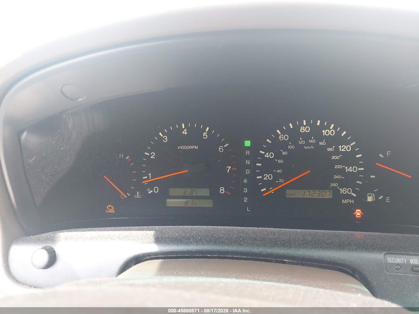LEXUS SC 1999 VIN JT8CH32Y5X1002324