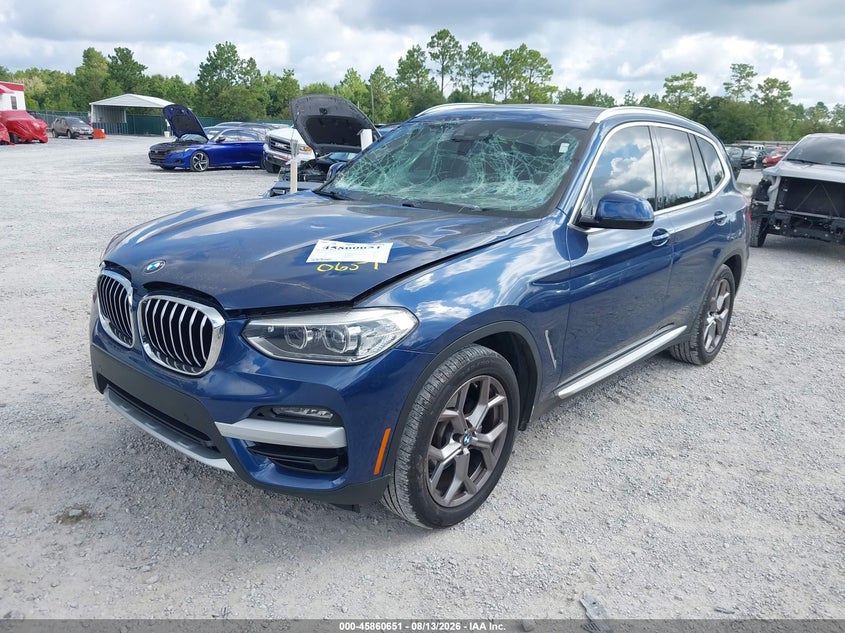 2021 BMW X3 auction photo 2