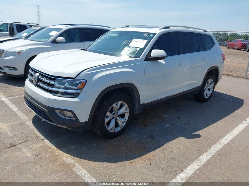 2018 Volkswagen Atlas, Правий перед, IAAI, VIN 1V2MR2CA3JC555580 — фото 2