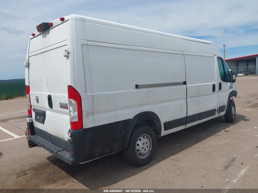 Vin: 3c6mrvjgxme586047, lot: 46359627, ram promaster 3500 cargo van high roof 159 wb ext 20214