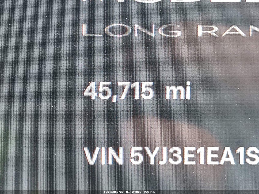 TESLA MODEL 3 2025 VIN 5YJ3E1EA1SF980008