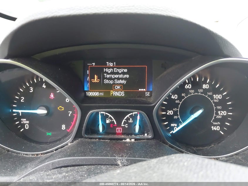 2017 FORD ESCAPE SPORT UTILITY VEHICLE 1.5L I-4 DI, DOHC, VVT, TURBO, 179HP